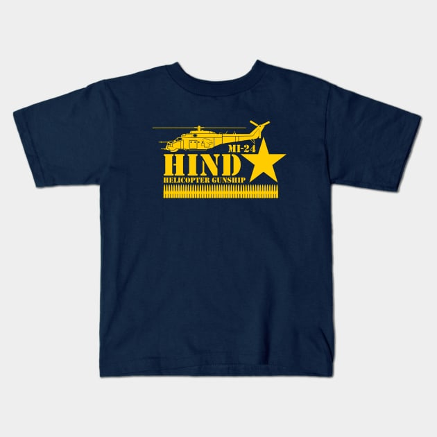 MI-24 Hind Kids T-Shirt by TCP